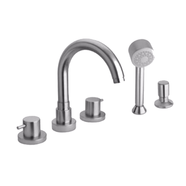 Latoscana Elba Toman Tub With Lever Handle Shower In A Chrome Finish bathtub and showerhead faucet systems Latoscana